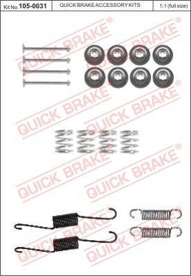 Bremžu loku montāžas komplekts 105-0031