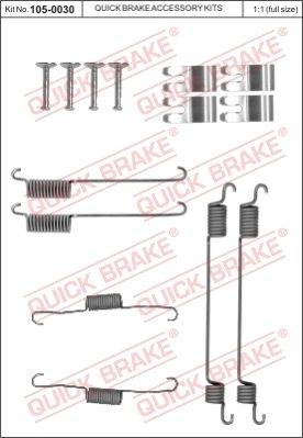 Bremžu remkomplekts 105-0030