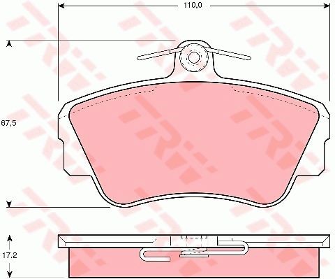 bremžu kluči GDB812