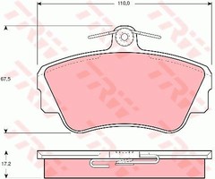 bremžu kluči GDB812