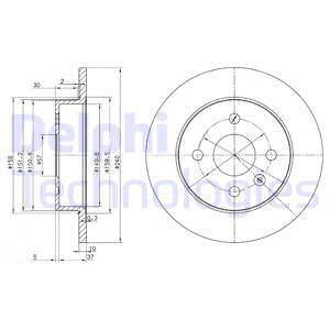 Bremžu disks BG3403