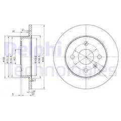 Bremžu disks BG3403