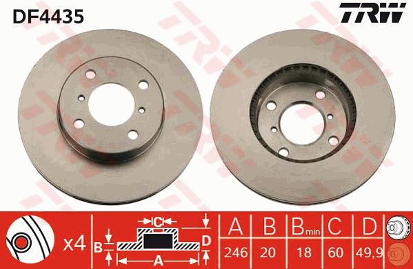 Bremžu disks DF4435