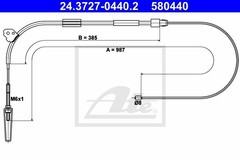 Bremžu trose 24.3727-0440.2