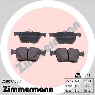 Bremžu uzliku kompl. ZIMMERMANN 25009.165.1