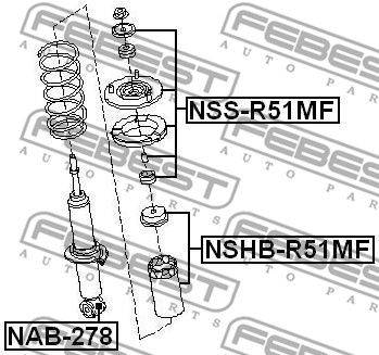 Amortizatora atbalsts NSS-R51MF