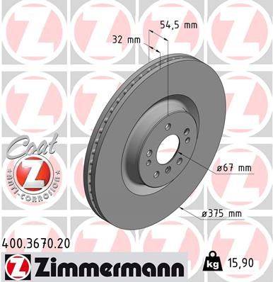 Bremžu disks 400.3670.20