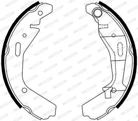 Bremžu loku komplekts