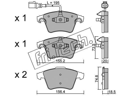 Bremžu uzliku kompl., Disku bremzes