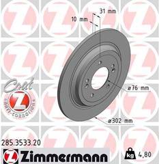 Bremžu disks 285.3533.20