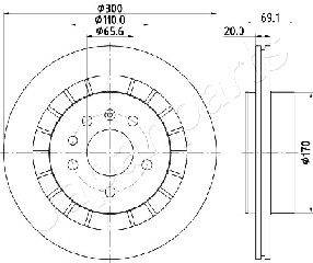 `AKCIJA `Bremžu disks DP-0409