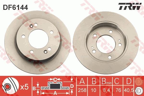 Bremžu disks DF6144