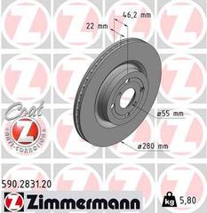 Bremžu disks 590.2831.20