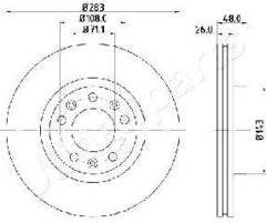 `AKCIJA` Bremžu disks DI-0633