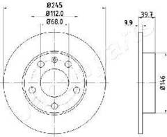 Bremžu disks DP-0929