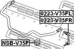 Stabilizatora atsaite 0223-V35FL