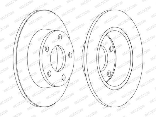 Bremžu disks DDF1190C