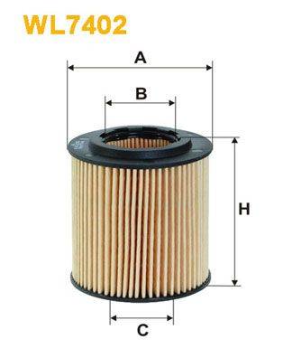 FILTRS HU711/4X WL7402 OX386D 18012