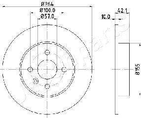 Bremžu disks DP-0407