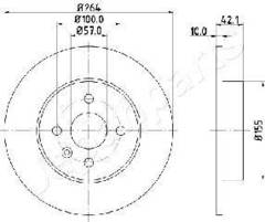 Bremžu disks DP-0407