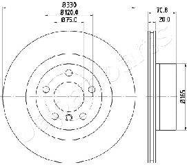 Bremžu disks DP-0127C