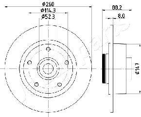 Bremžu disks DP-0701