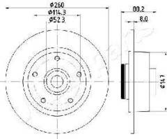 Bremžu disks DP-0701