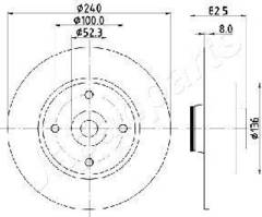 `AKCIJA` Bremžu disks DP-0712