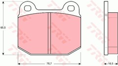 Bremžu kluči GDB611