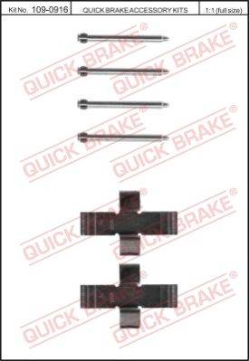 Bremžu remkomplekts 109-0916