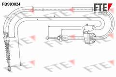 Bremžu trose FBS03024