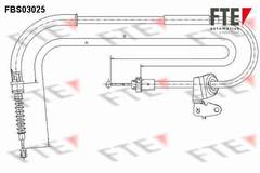 Bremžu trose FBS03025
