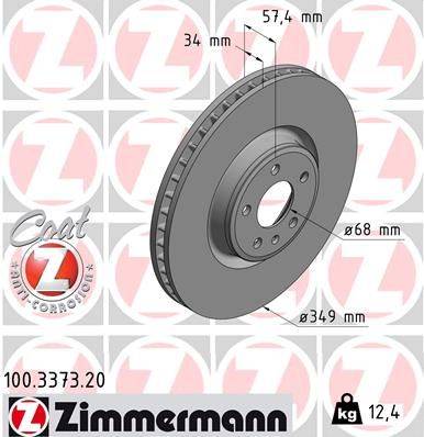 Bremžu disks 100.3373.20