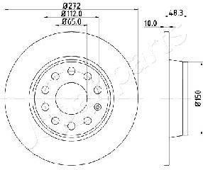 Bremžu disks DP-0901C
