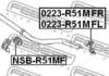 Stabilizatora stienis 0223-R51MFR