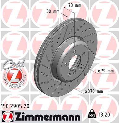 Bremžu disks 150.2905.20