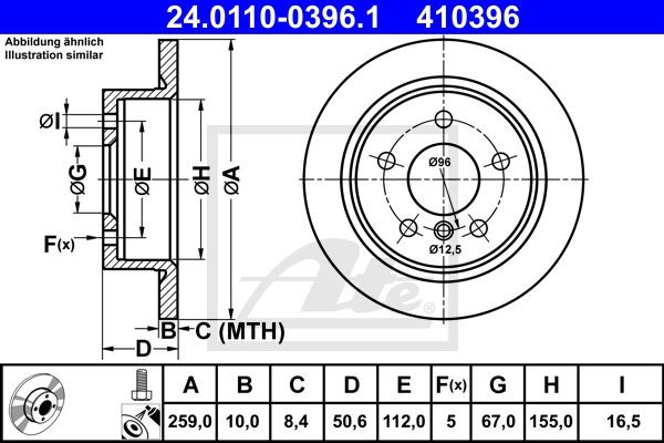 Bremžu diski 24.0110-0396.1