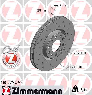 Bremžu disks 110.2224.52