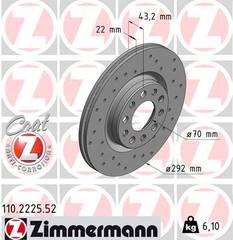 Bremžu disks 110.2225.52