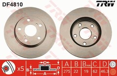 Bremžu disks DF4810