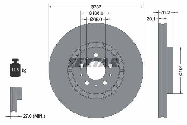 Bremžu disks 92126705