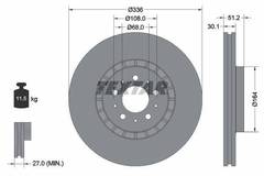 Bremžu disks 92126705