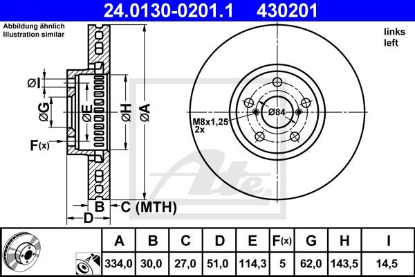 Bremžu disks 24.0130-0201.1