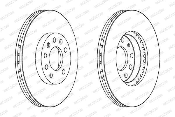 Bremžu disks DDF1191C