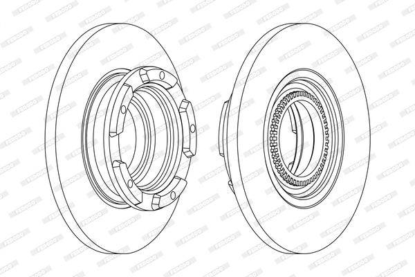 Bremžu disku kompl. (2gab.) DDF2472