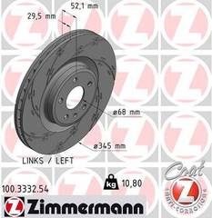 Bremžu disks 100.3332.54