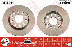 Bremžu disks DF4211