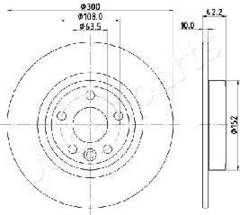 Bremžu disks DP-L10
