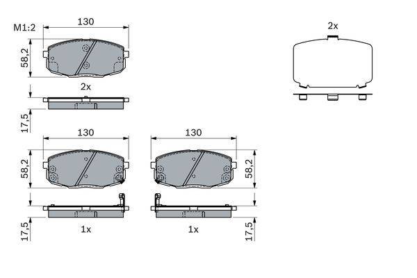 Bremžu uzliku kompl., Disku bremzes