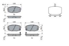 Bremžu uzliku kompl., Disku bremzes